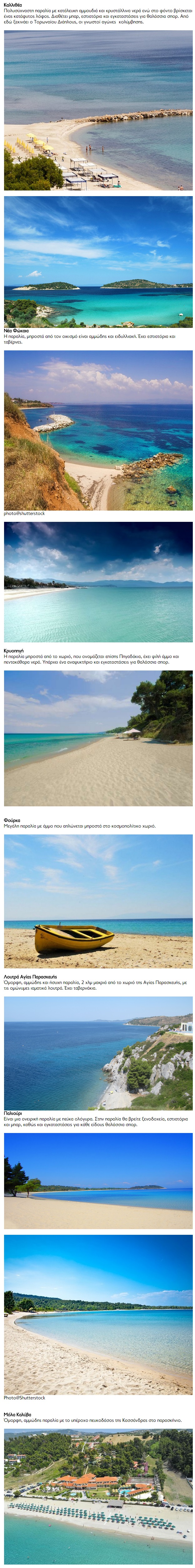 tilestwra.com | Οι 40 καλύτερες παραλίες της Χαλκιδική σε μια μοναδική συλλογή