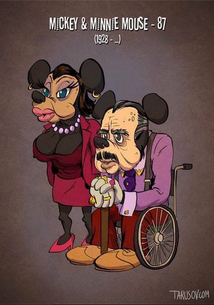 tilestwra.com | Αγαπημένοι ήρωες κινουμένων σχεδίων απεικονίζονται ως ηλικιωμένοι!