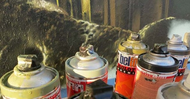 Εκπληκτικό graffiti με θέμα το Jurassic Park