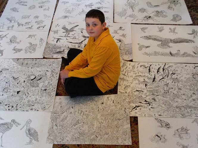 Απίστευτα λεπτομερείς ζωγραφιές από έναν 11χρονο (6)