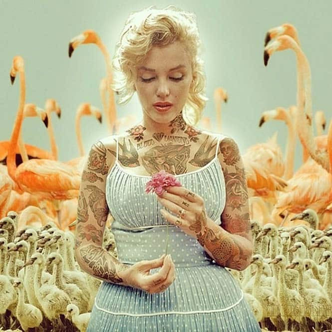 Καλλιτέχνης φαντάζεται τους διάσημους με τατουάζ χρησιμοποιώντας το Photoshop (10)