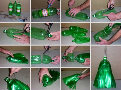 Σκούπα από πλαστικό μπουκάλι