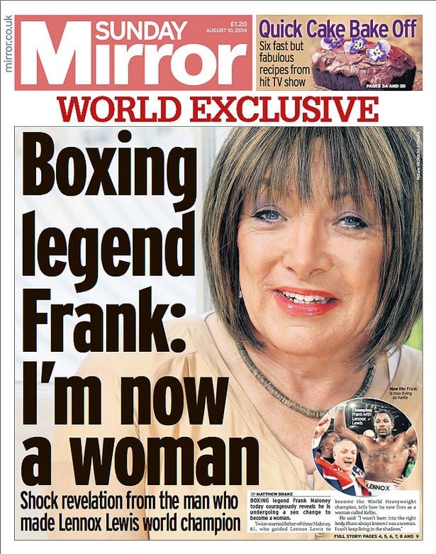 sunday mirror kellie maloney