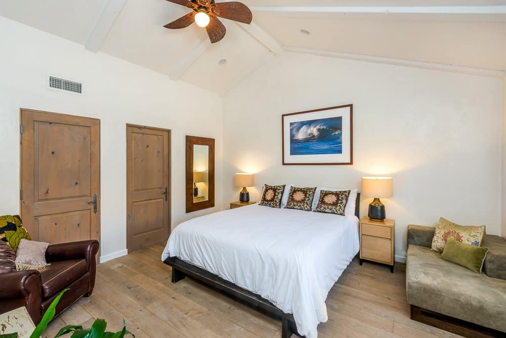 Aside from the master bedroom, there are four other bedrooms in the home.