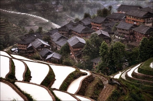 Hidden mountain village in southern China