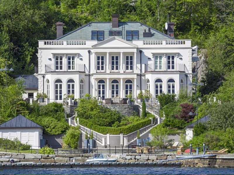 NORWAY: A $9.5 million classic English-style manor sits on the waterfront in Bergen. 