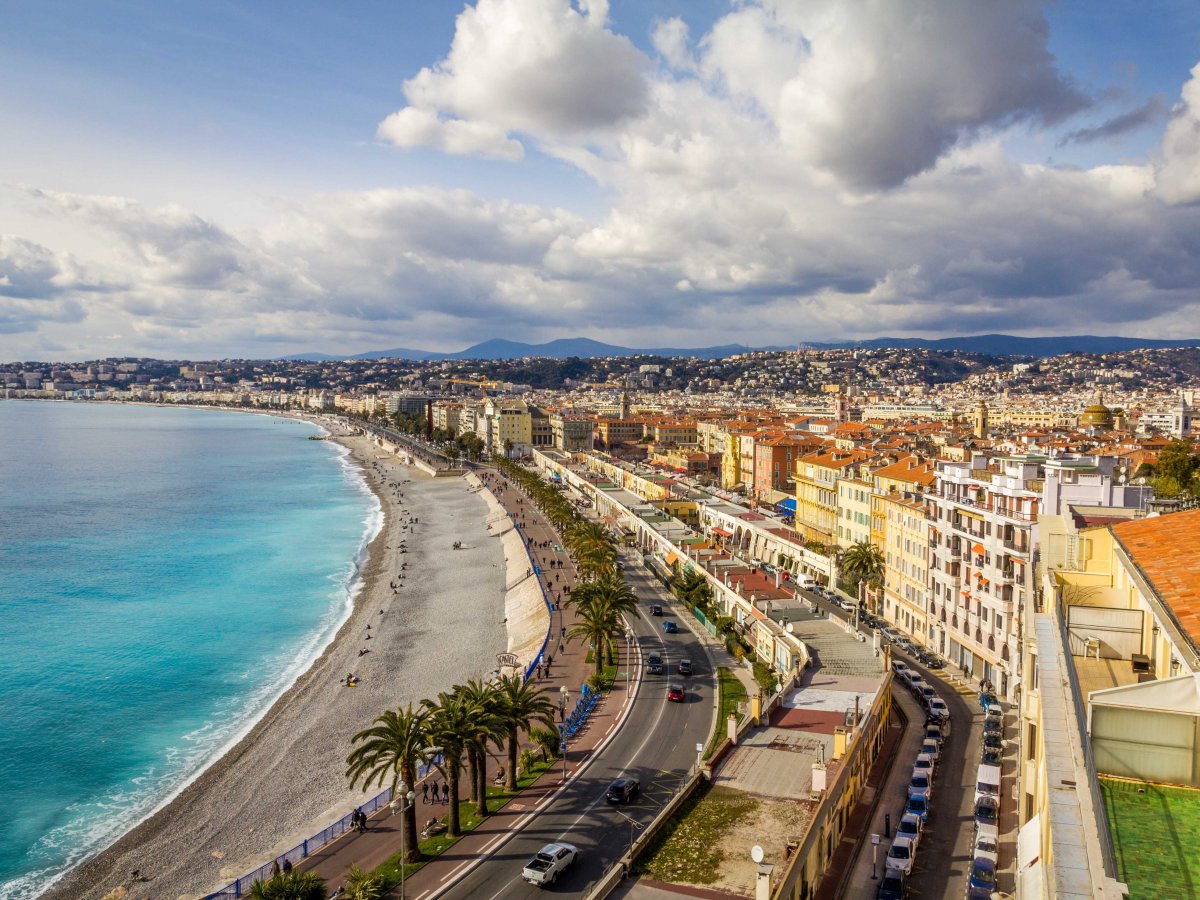 stroll along the promenade des anglais in nice in the south of france