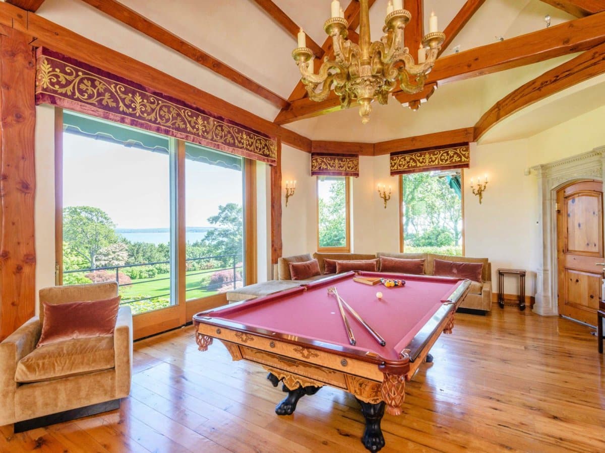 The home also has a billiards room.