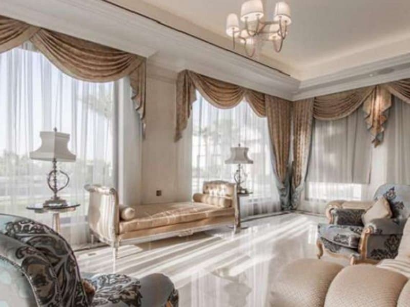 THE UNITED ARAB EMIRATES: A 23,000 square-foot mansion with an Italian-style interior design and views of the Dubai skyline is on the market for $47.6 million. 