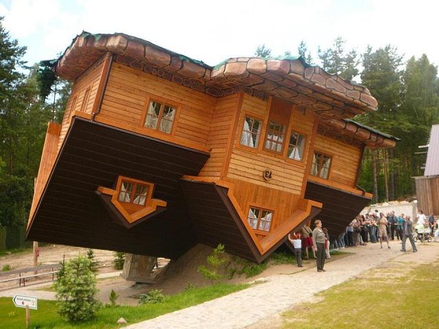 upside down house