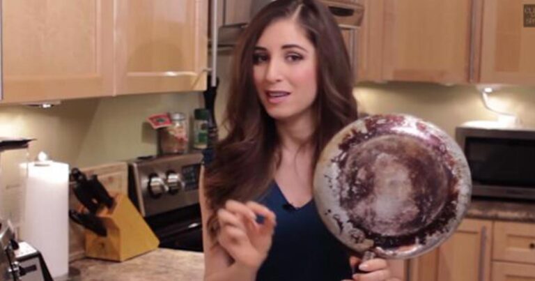 Ένα πανέξυπνο κόλπο να έχετε τα τηγάνια σας πάντα σαν καινούργια! (βίντεο)