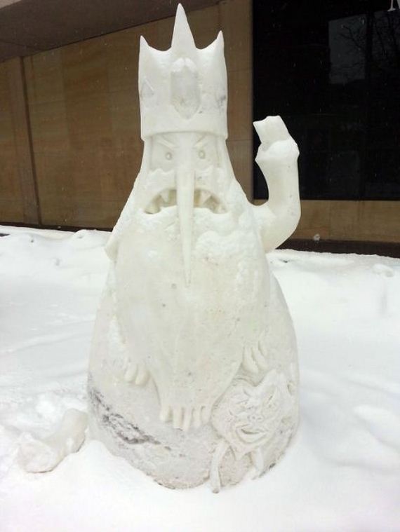 17 creative snow sculptures