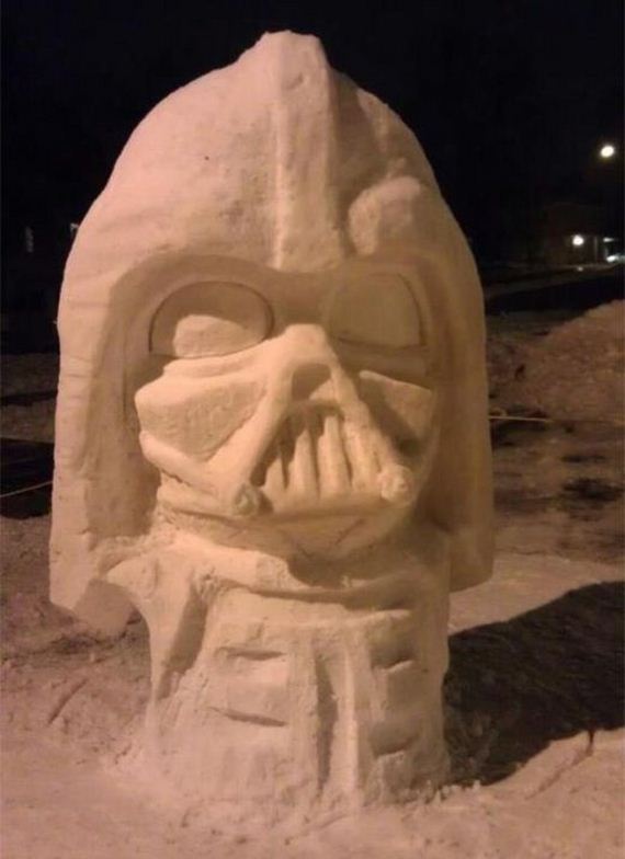 21 creative snow sculptures