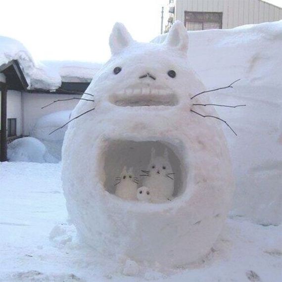 23 creative snow sculptures