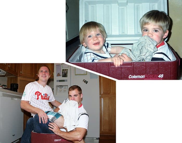 Τρία αδέρφια αναδημιούργησαν παλιές τους φωτογραφίες. Το αποτέλεσμα είναι απολαυστικό