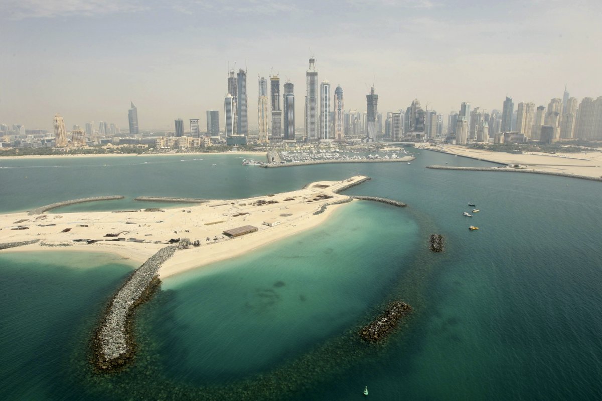 Jumeirah Beach Residence opened in 2008. Today the community includes 35 residential towers and five hotels.