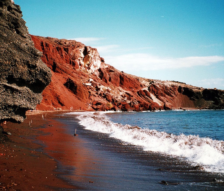 red beach in santorini greece 2