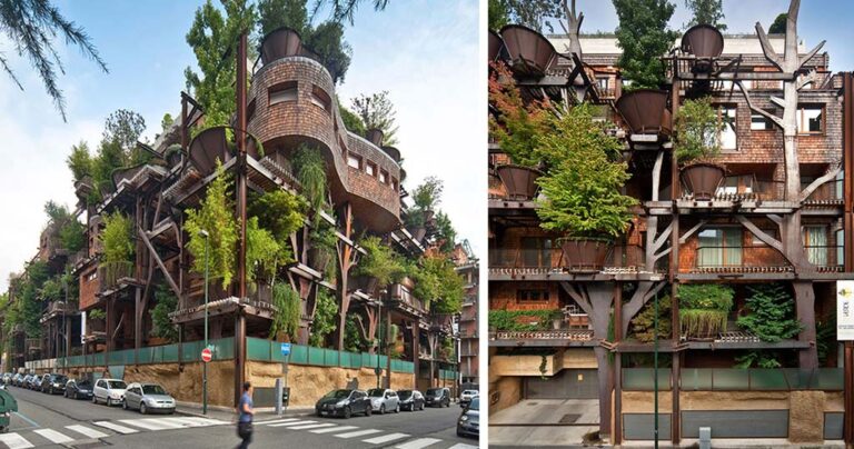 Ένα δεντρόσπιτιο που αποτελείται από 150 δέντρα και προσφέρει ηρεμία και προστασία από την ρύπανση στους κατοίκους!