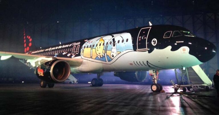 Οι βέλγικες αερογραμμές έβαψαν στα χρώματα του Τεν Τεν τα αεροπλάνα τους!