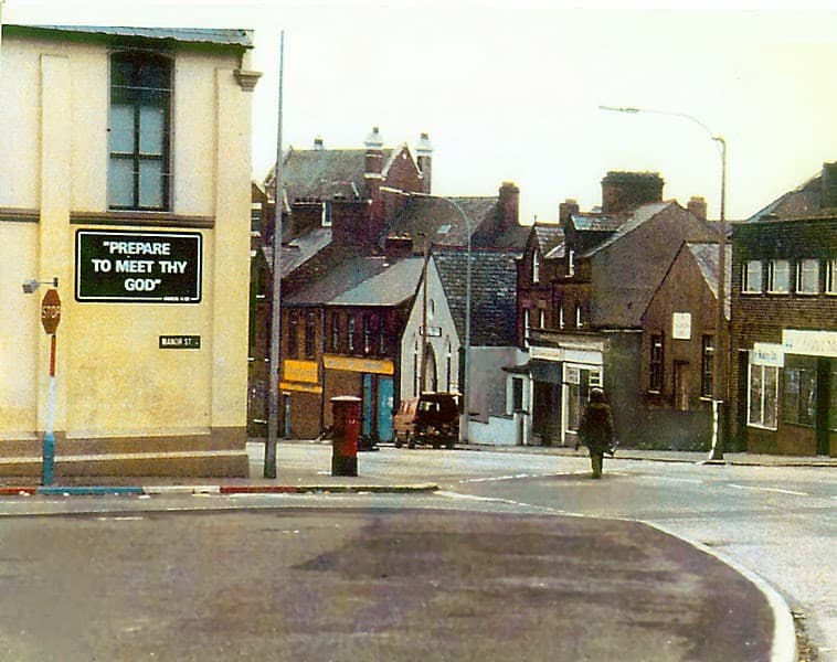 a soldier making the long walk to defuse a car bomb in northern ireland