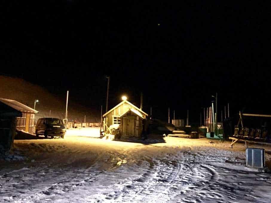 after i begin my trip i will visit several base camps like this one see that bright point of light over the cabin it will be back in another picture with an