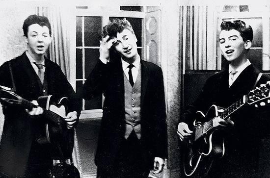 Paul%20McCartney%2C%20John%20Lennon%20%26%20George%20Harrison%20performing%20at%20a%20wedding%20reception%2C%201958.