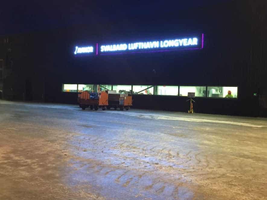 i arrive at the frosty airport at longyearbyen svalbard the northernmost commercial airport in the world temperature on landing 20 fahrenheit