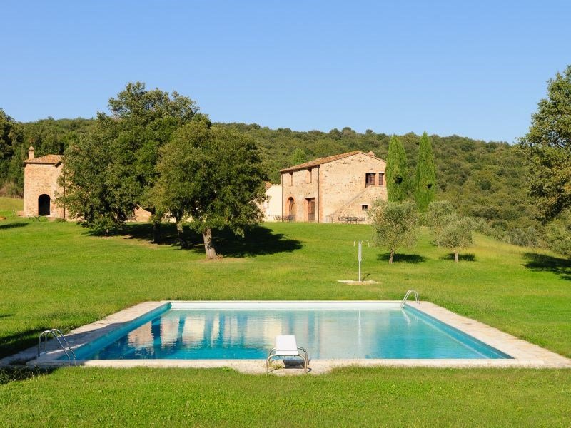 Not into tending groves or animals? Then just take a dip in one of four pools on the property. There are also two private lakes.