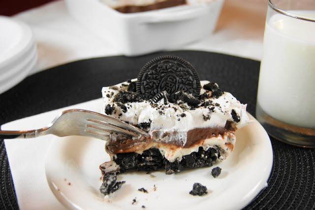 Oreo Icebox Dessert_with Fork 1