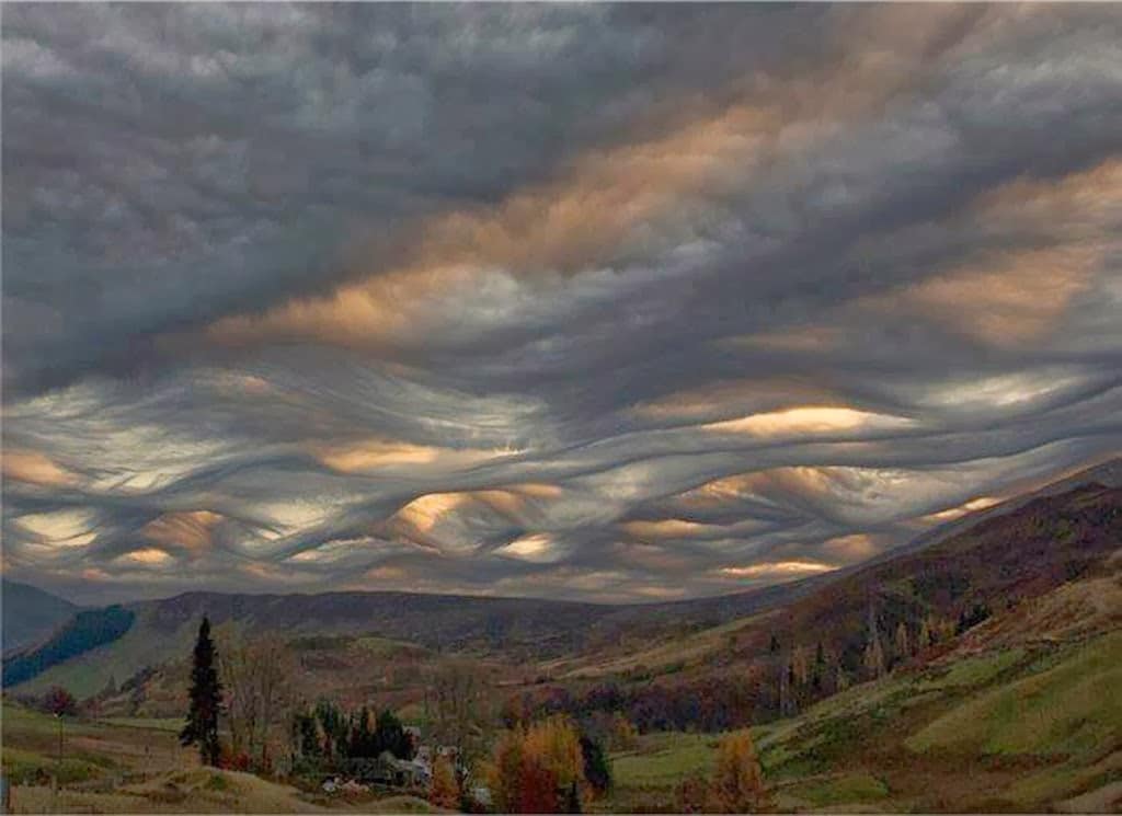 undulating clouds