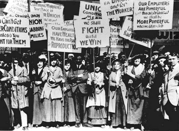 women strike new york 1857