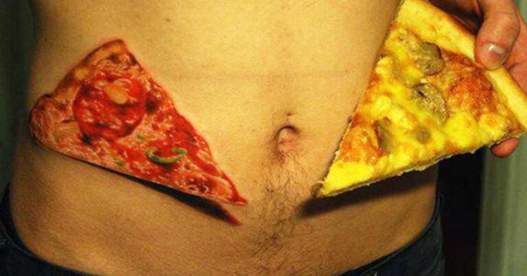 28 άνθρωποι που αγαπούν την πίτσα τόσο πολύ που την έκαναν… τατουάζ!