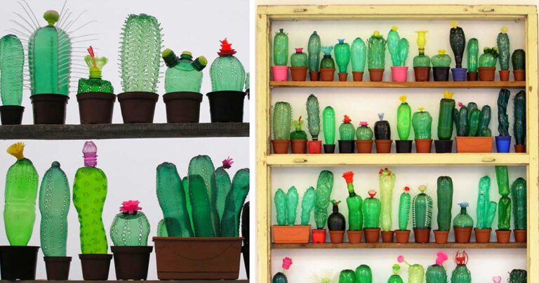 Η καλλιτέχνις που δημιουργεί εντυπωσιακά έργα από ανακυκλωμένα πλαστικά μπουκάλια!