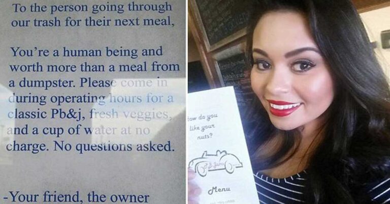 Η όμορφη ιδιοκτήτρια εστιατορίου που ταΐζει τους αστέγους!