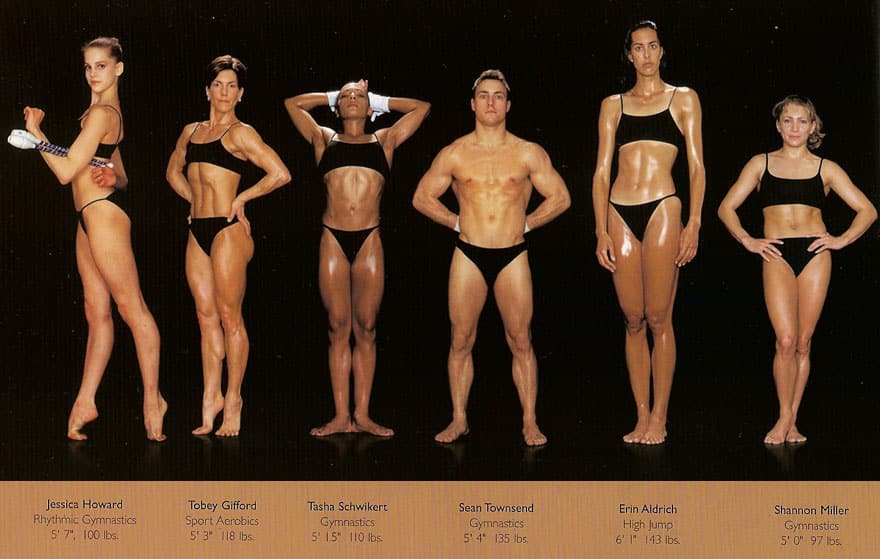 different body types olympic athletes howard schatz 16