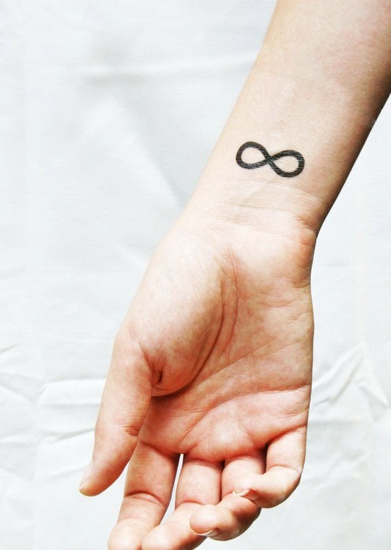 infinity temporary tattoo wrist neck ankle-f77535