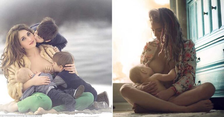 Δυνατές φωτογραφίες για το ισχυρό δέσιμο ανάμεσα της μητέρα και του παιδίου μέσω του θηλασμού