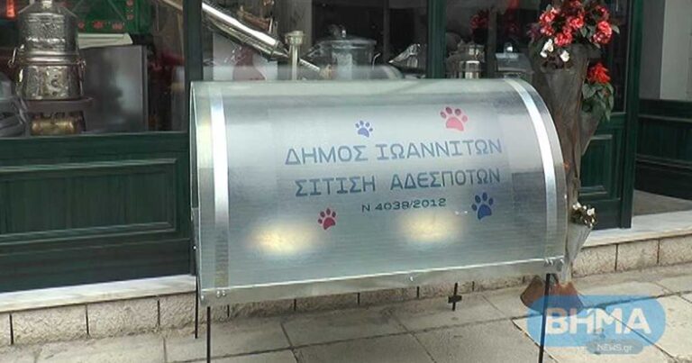 Ταΐστρες για τα αδέσποτα τοποθετεί ο Δήμος Ιωαννιτών