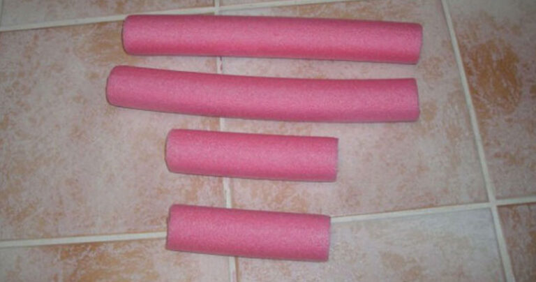 Πήρε ένα κυλινδρικό αφρολέξ και το έκοψε σε 4 κομμάτια. Έτσι έφτιαξε κάτι τρομερά χρήσιμο για το καλοκαίρι!