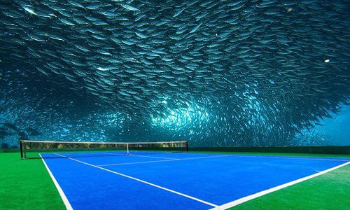 tilestwra.com -  Υποβρύχιο γήπεδο τένις στο Ντουμπάι!