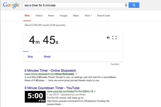 google timer