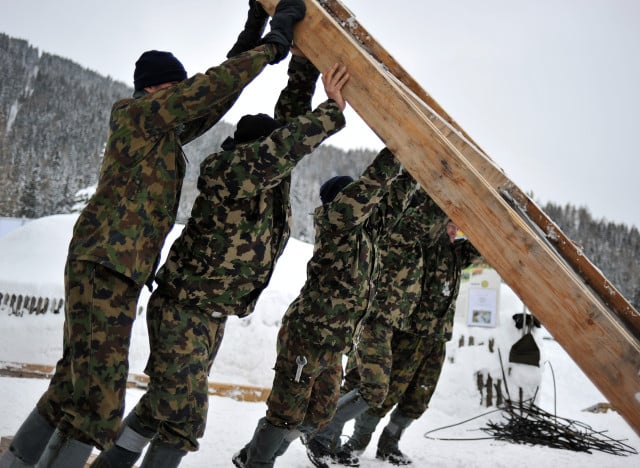 switzerland mountains army