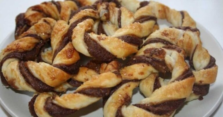 Κουλουράκια με Νουτέλα και Σφολιάτα με 3 υλικά σε 5 λεπτά