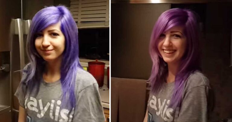 Η νέα άκυρη διαδικτυακή απορία που σαρώνει: Τι χρώμα είναι τα μαλλιά της, μπλε ή μωβ;