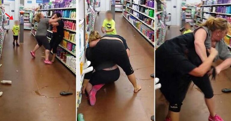 Τρομερός καυγάς γυναικών σε σούπερ μάρκετ. Ο 6χρονος γιος της μιας ρίχνει μπουνιά!