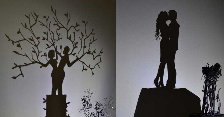 Εκπληκτικά έργα τέχνης Έλληνα καλλιτέχνη, «ζωγραφισμένα» με σκιά απο τρισδιάστατες συνθέσεις!