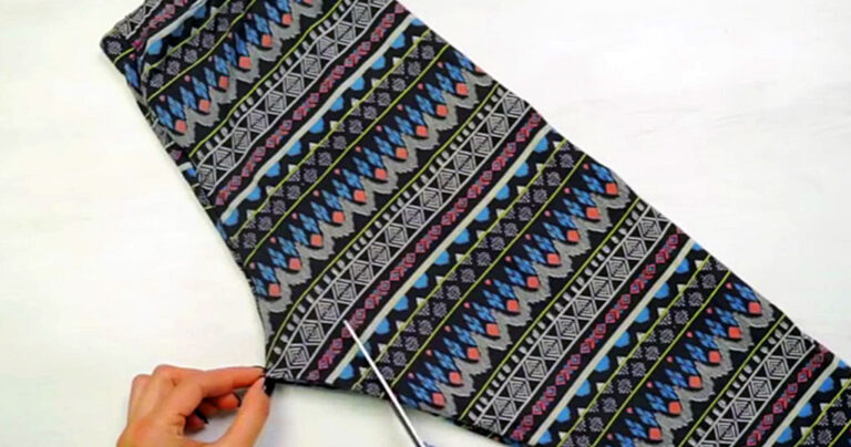 Πήρε ένα παλιό της κολάν που δεν το ήθελε πια και έφτιαξε κάτι εκπληκτικό!