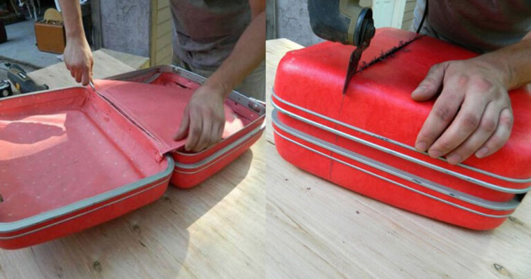 Αντί να πετάξει τις παλιές του βαλίτσες έκανε κάτι έξυπνο και ξεχωριστό!