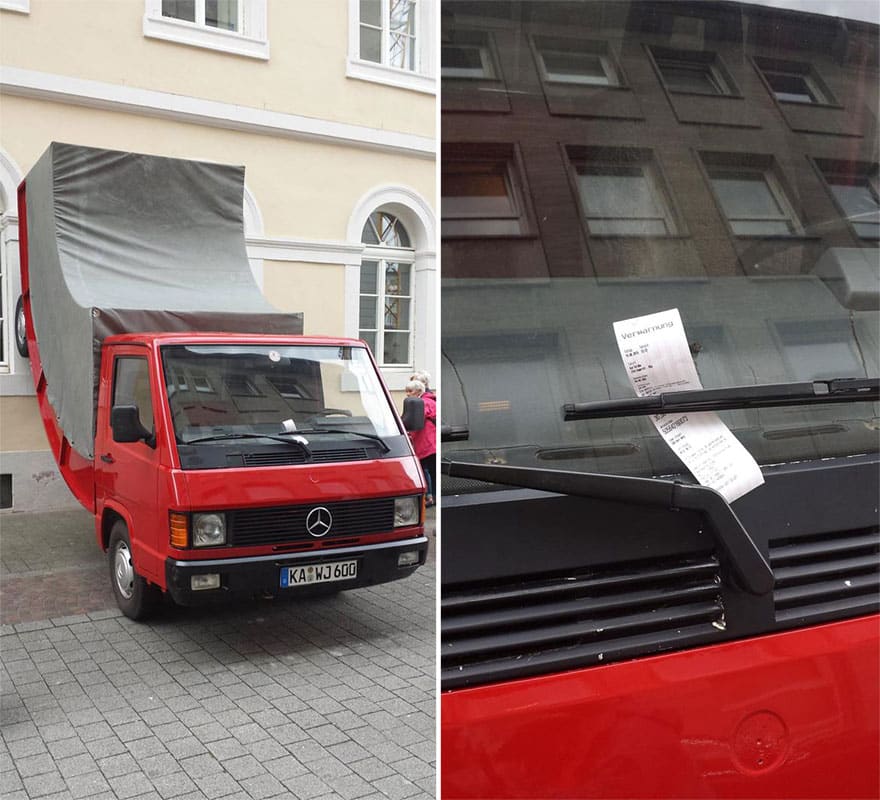 bent-truck-parking-ticket-germany-Erwin-Wurm-62