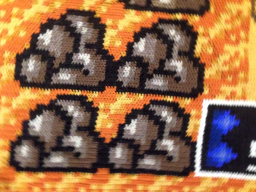 crocheted super mario blanket kjetil nordin 5